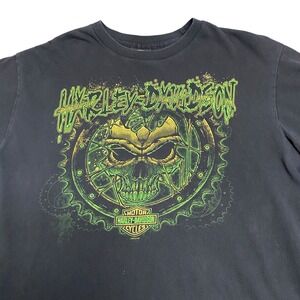 2010s Black Harley-Davidson Winnipeg Skull T-Shirt